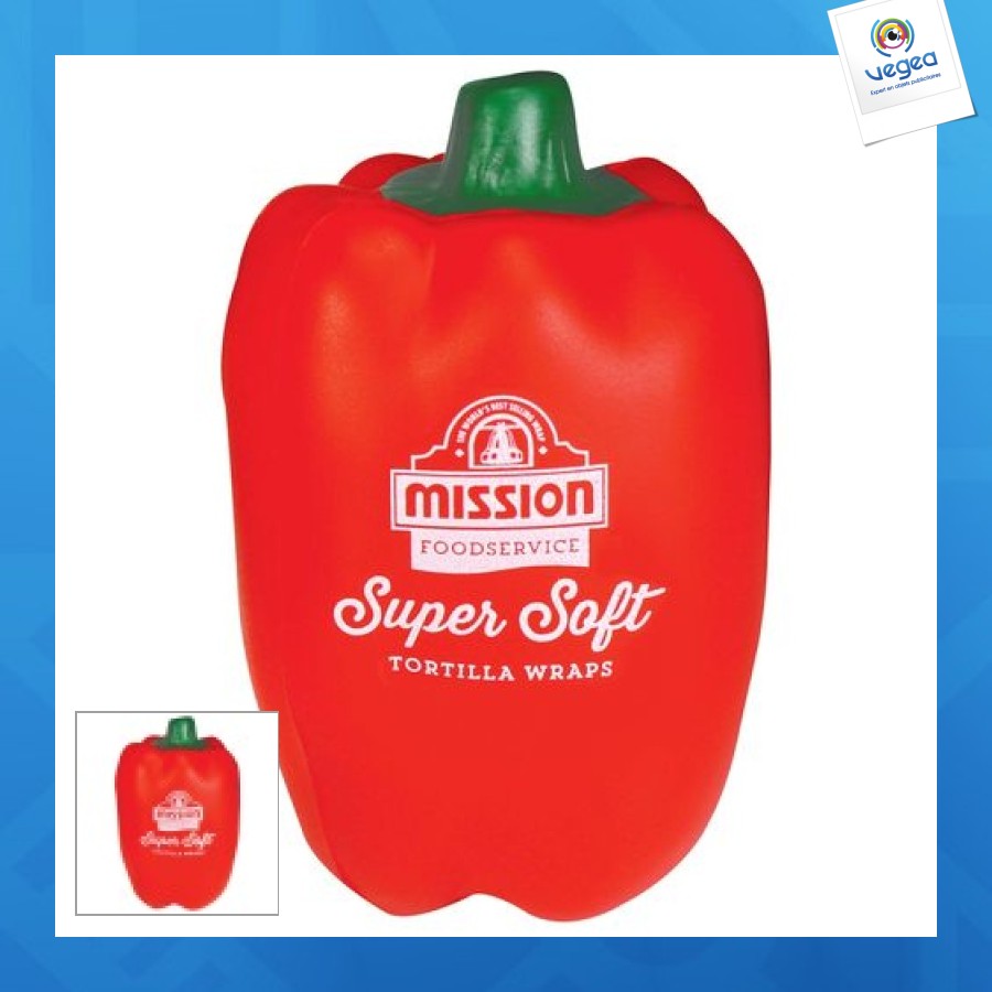 Poivron anti-stress avec logo