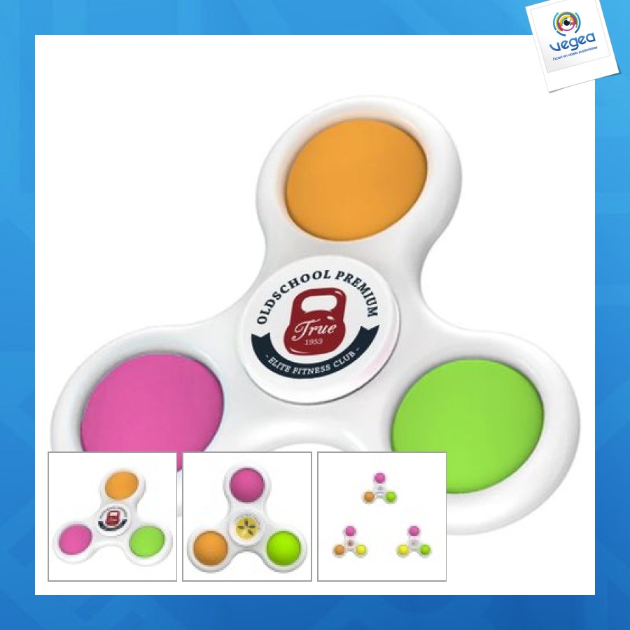 Pop-it triple spinner