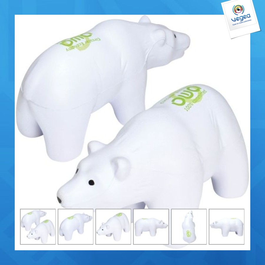 Ours blanc anti-stress promotionnel