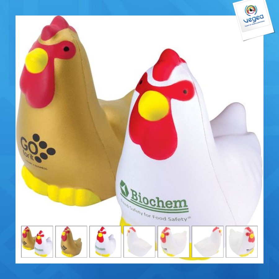 Poule anti-stress personnalisable
