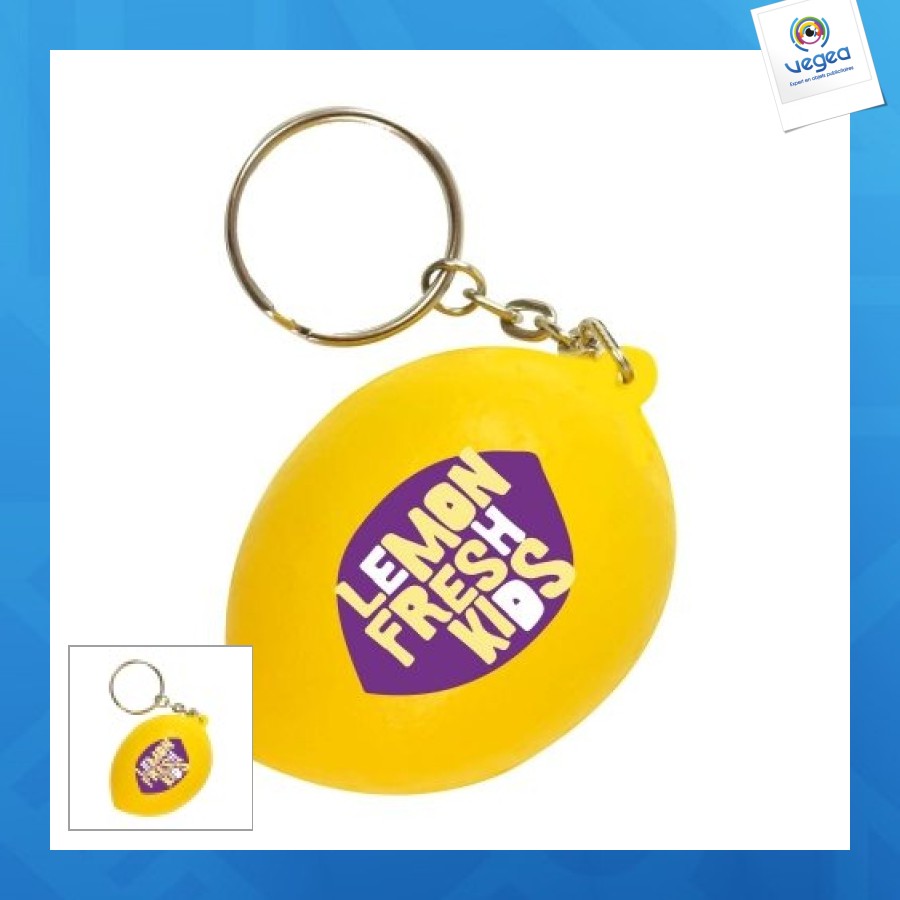 Porte-clés citron anti-stress promotionnel
