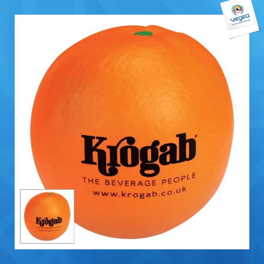 Orange anti-stress personnalisable