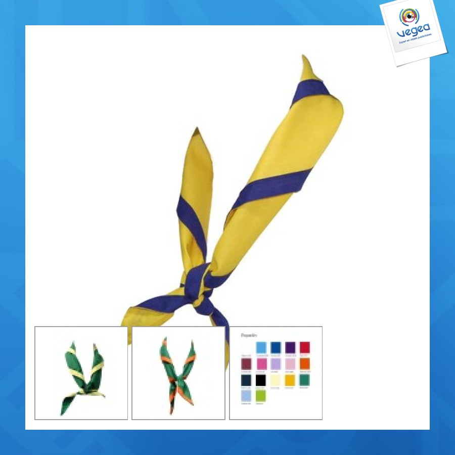 Foulard publicitaire scout triangle