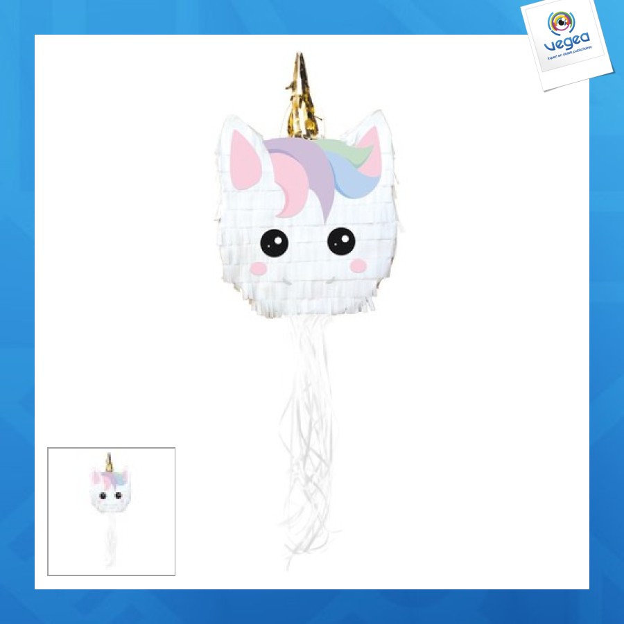 Pinata frimousse baby licorne promotionnelle