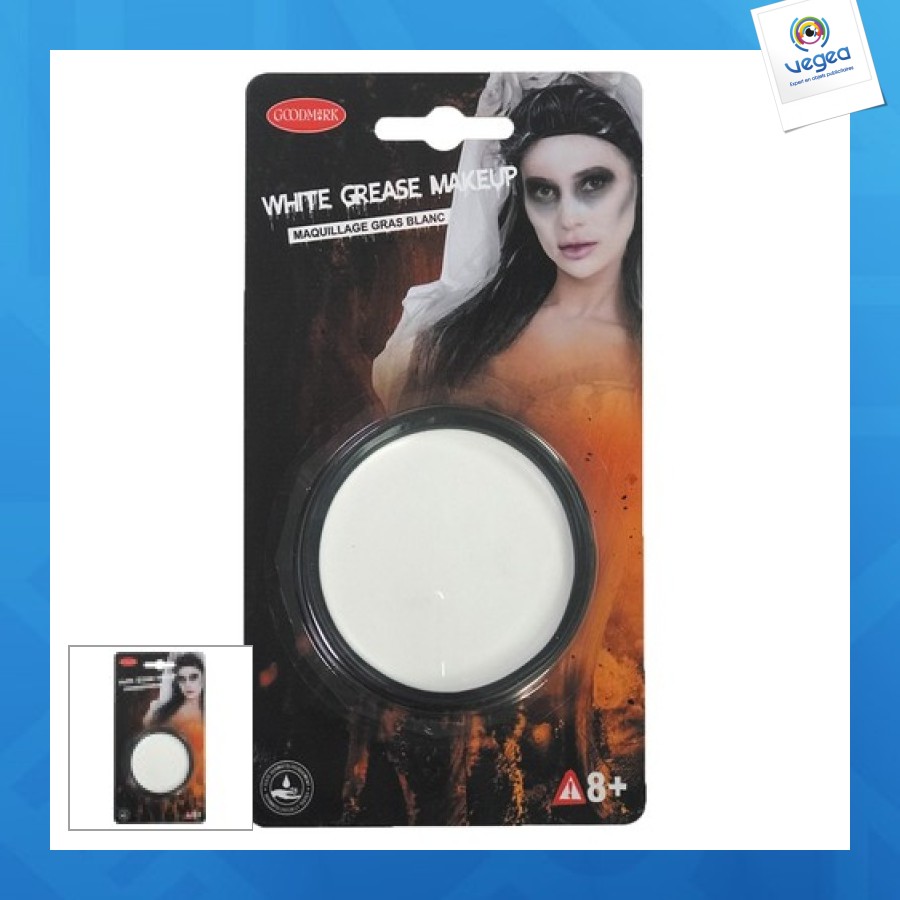 Pot maquillage personnalisé gras blanc 14gr