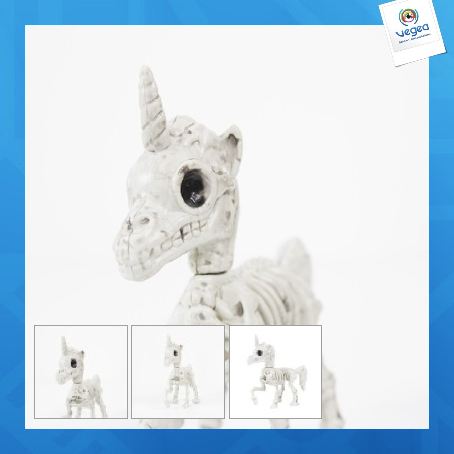Squelette licorne personnalisable 18cm
