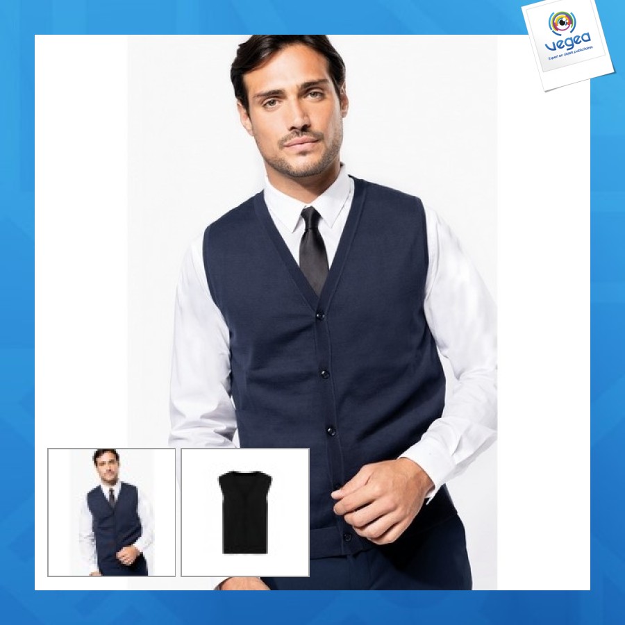 Gilet publicitaire supima® homme
