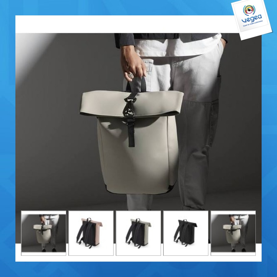 Sac à dos avec rabat enroulable roll-top