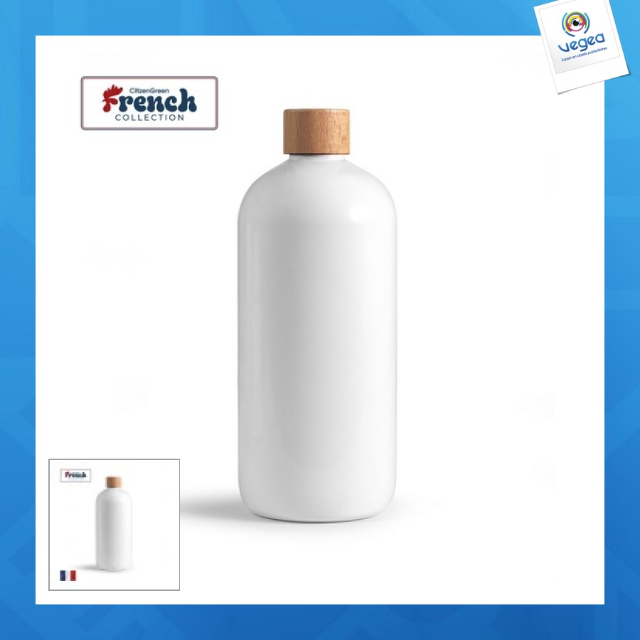 Bouteille 75cl blanche rpet - fabrication france