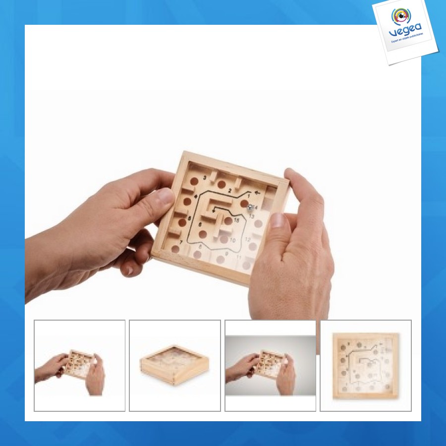 Jeu de labyrinthe personnalisable en pin