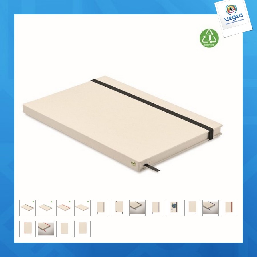 Mito note - carnet a5 publicitaire en carton recyclé