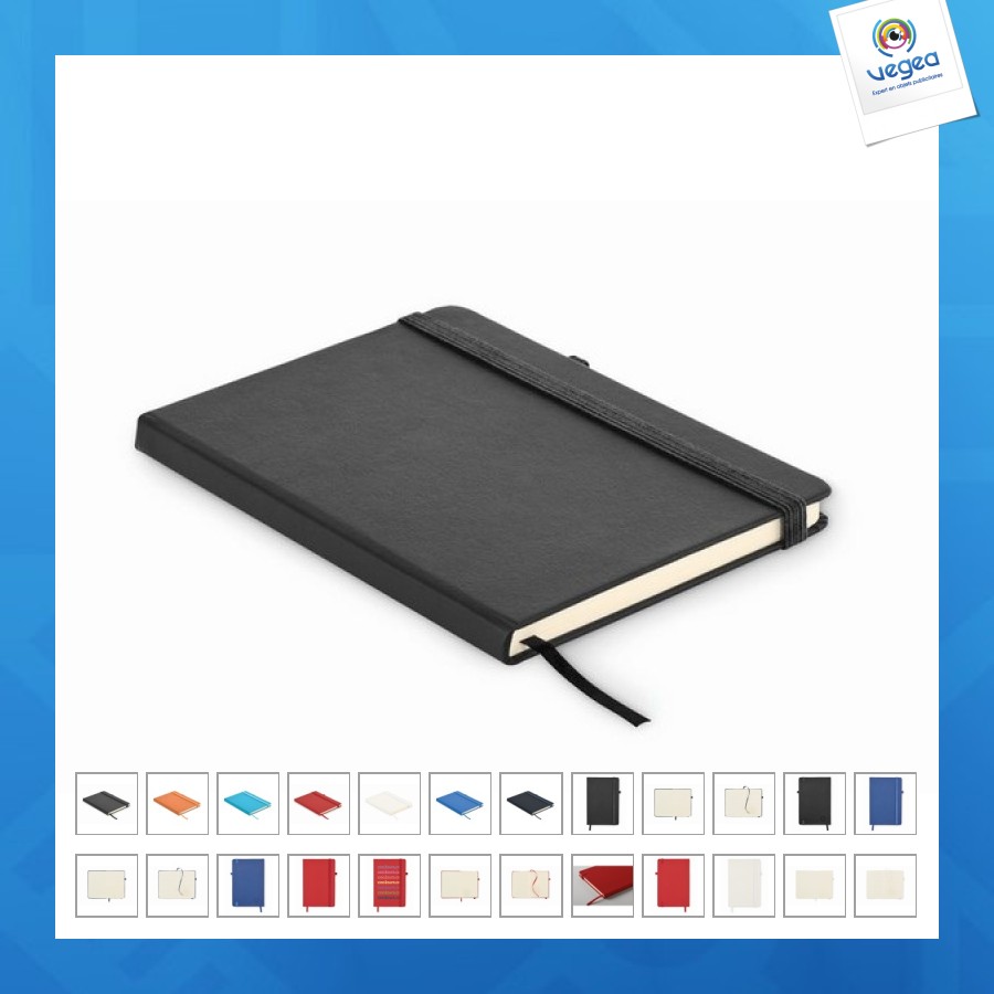Carnet a5 ligné en pu recyclé