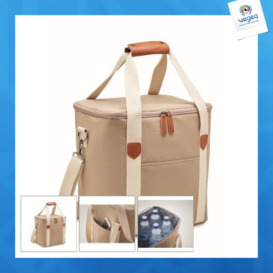 Grand sac isotherme personnalisable toile 450g