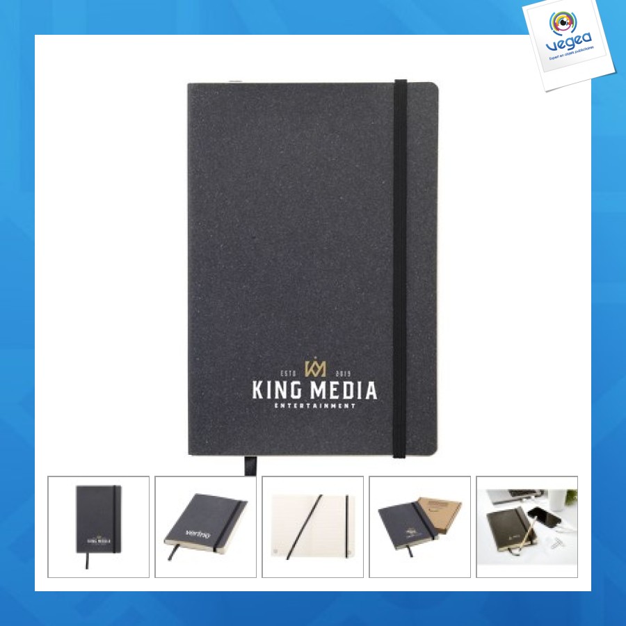 Monti recycled leather notebook a5 carnet de notes
