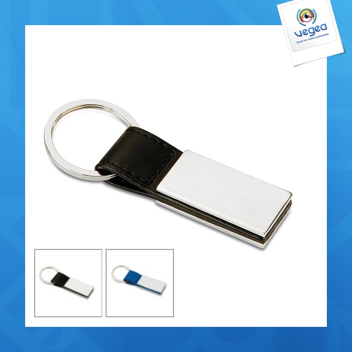 Porte-clés publicitaire pu et métal