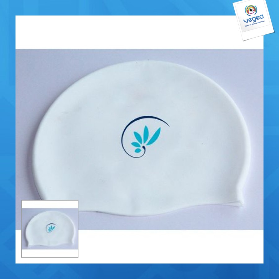 Bonnet de natation publicitaire en 100% silicone