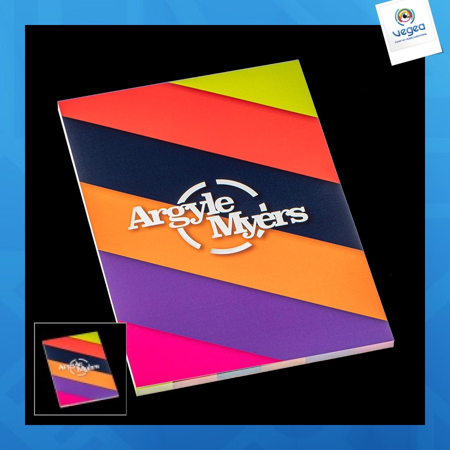 Bloc-notes avec logo a5 avec couverture