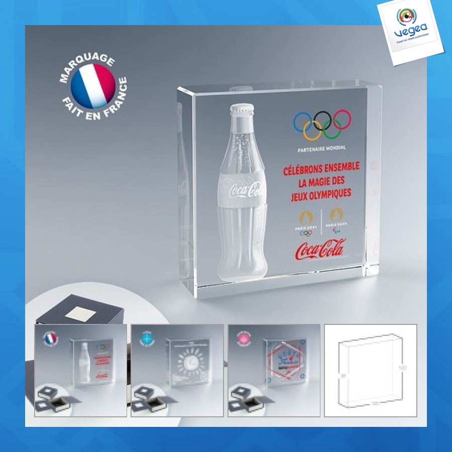 Trophée publicitaire carré