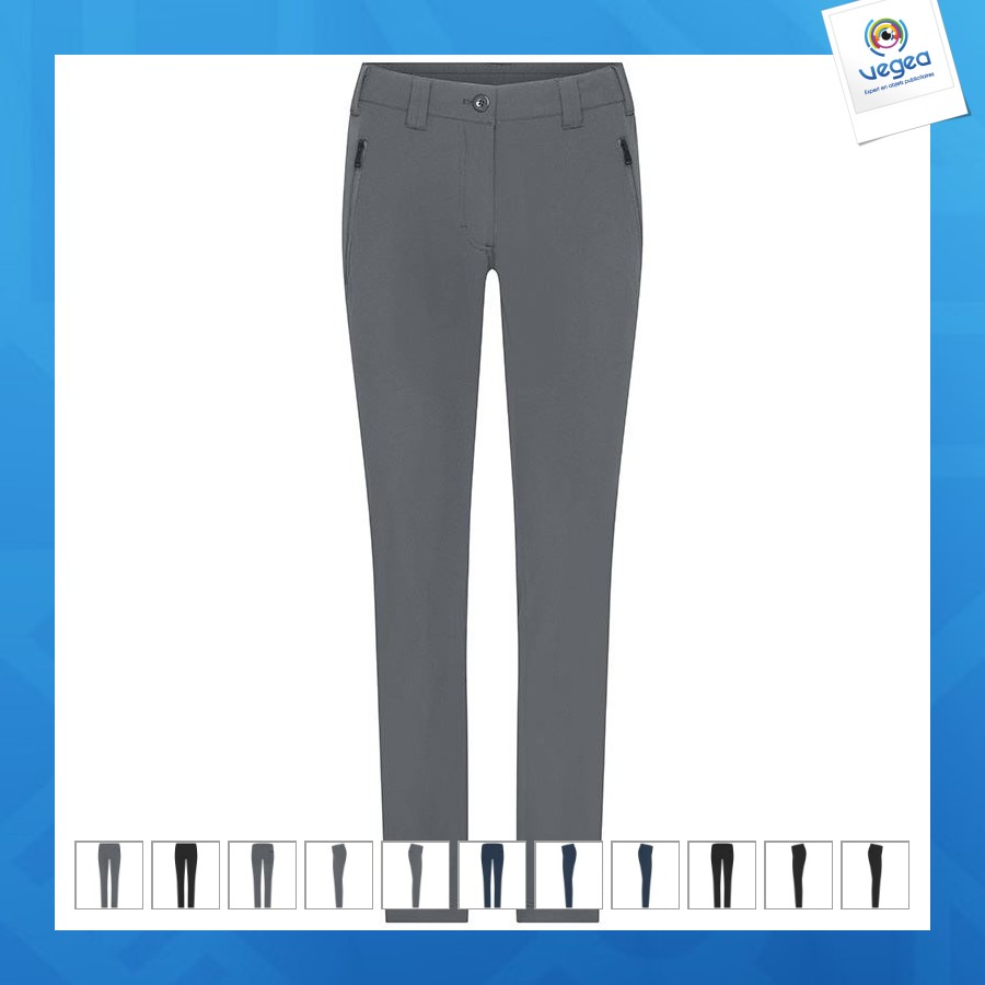 Pantalon trekking femme avec logo