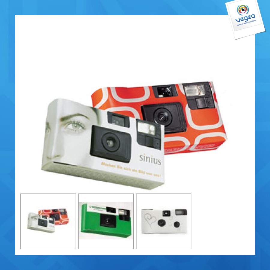 Appareil photo jetable personnalisable 27 poses avec flash