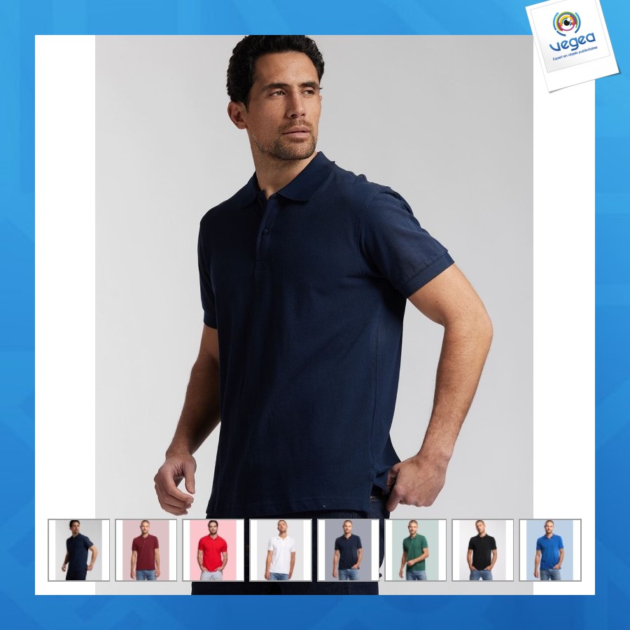 Polo manches courtes publicitaire made in france