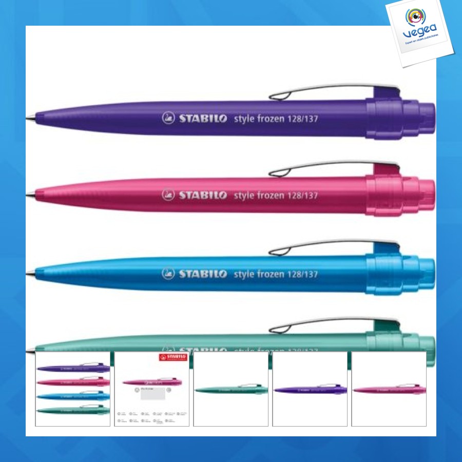 Stabilo personnalisable style frozen stylo à bille