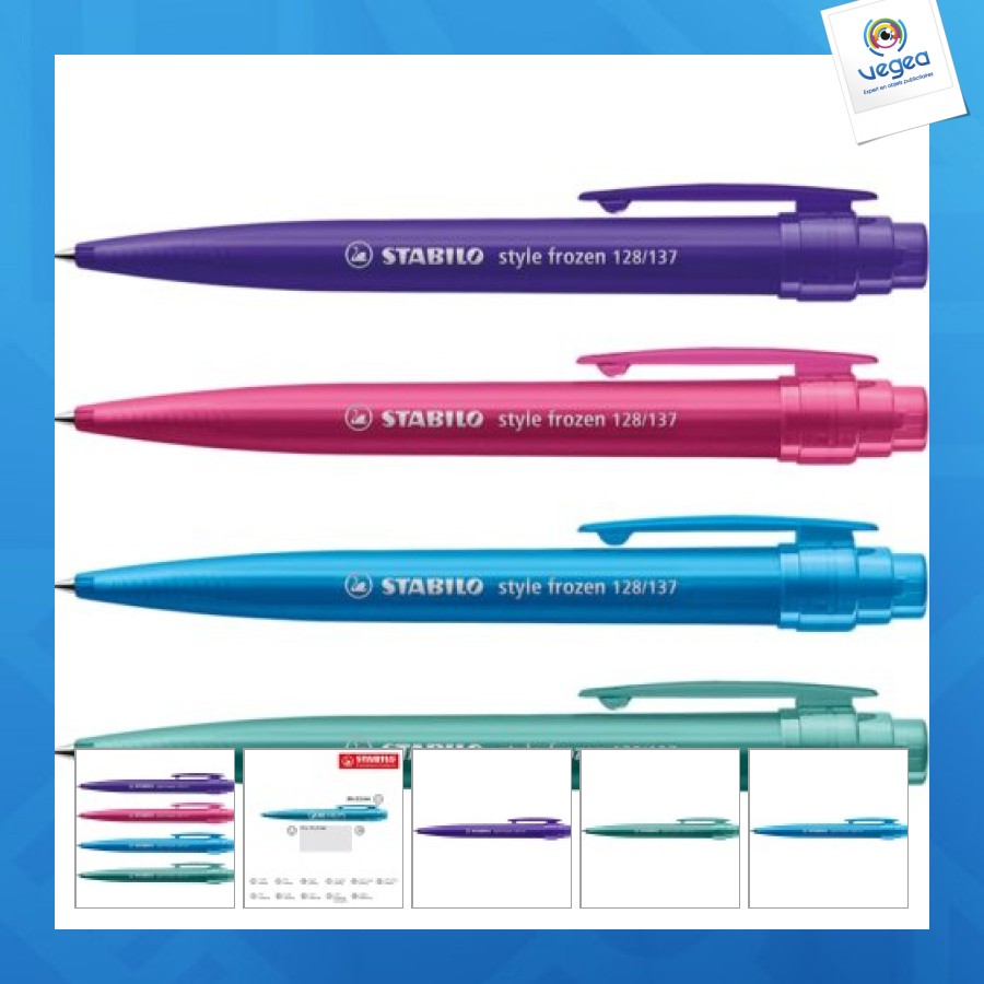 Stabilo personnalisable style frozen stylo à bille