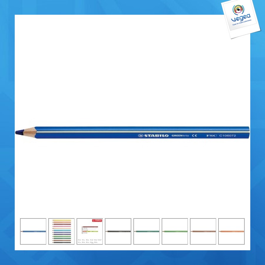 Stabilo publicitaire greentrio crayon de couleur