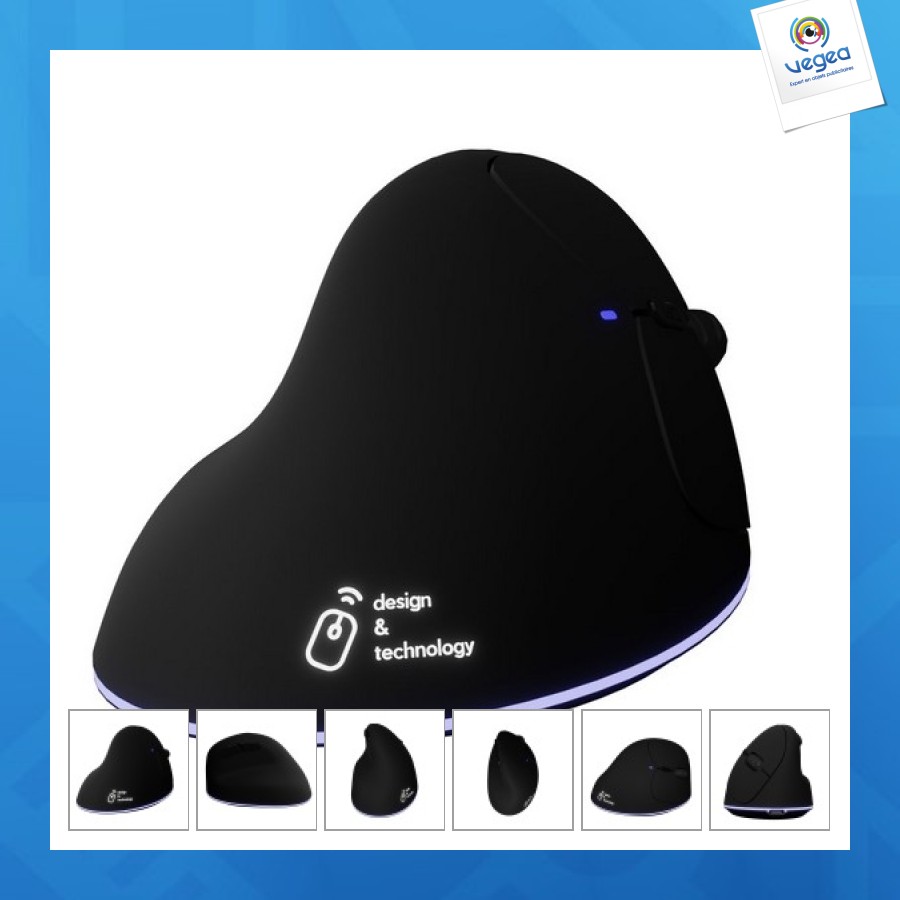 Souris d'ordinateur personnalisée ergonomique sans fil garantie 3 ans