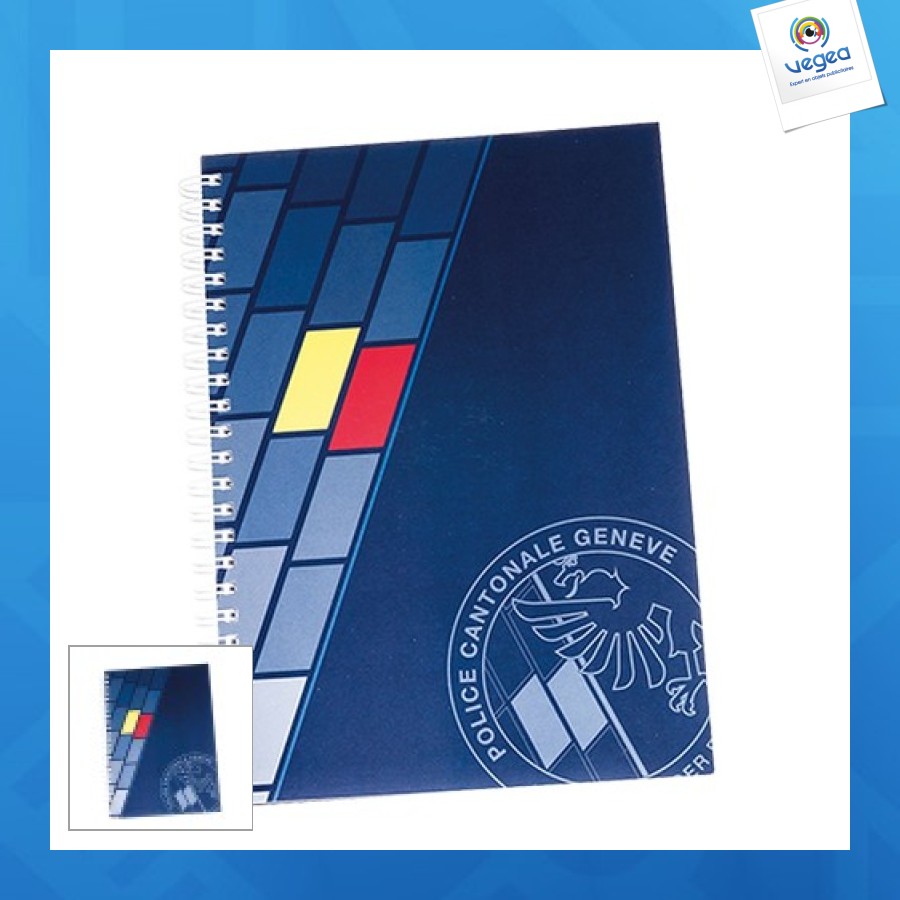 Cahier promotionnel couverture souple wire-o a5 50 feuilles