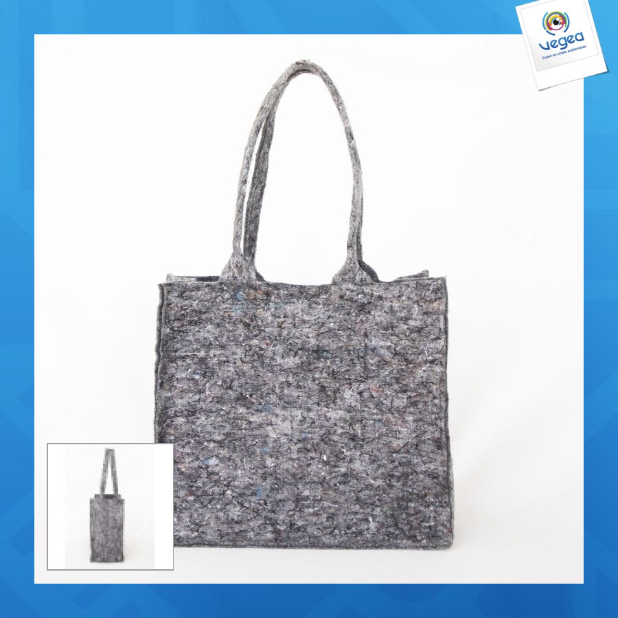 Sac promotionnel shopping en feutre recyclé