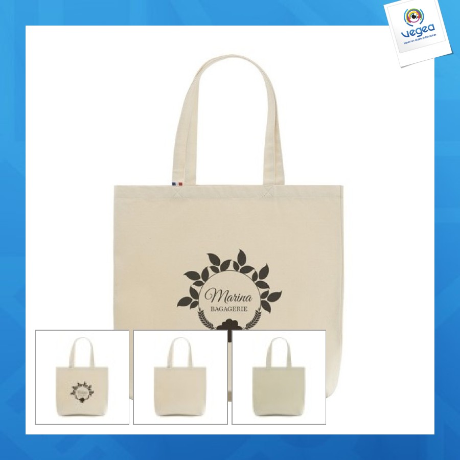 Grand sac en coton confectionné en france