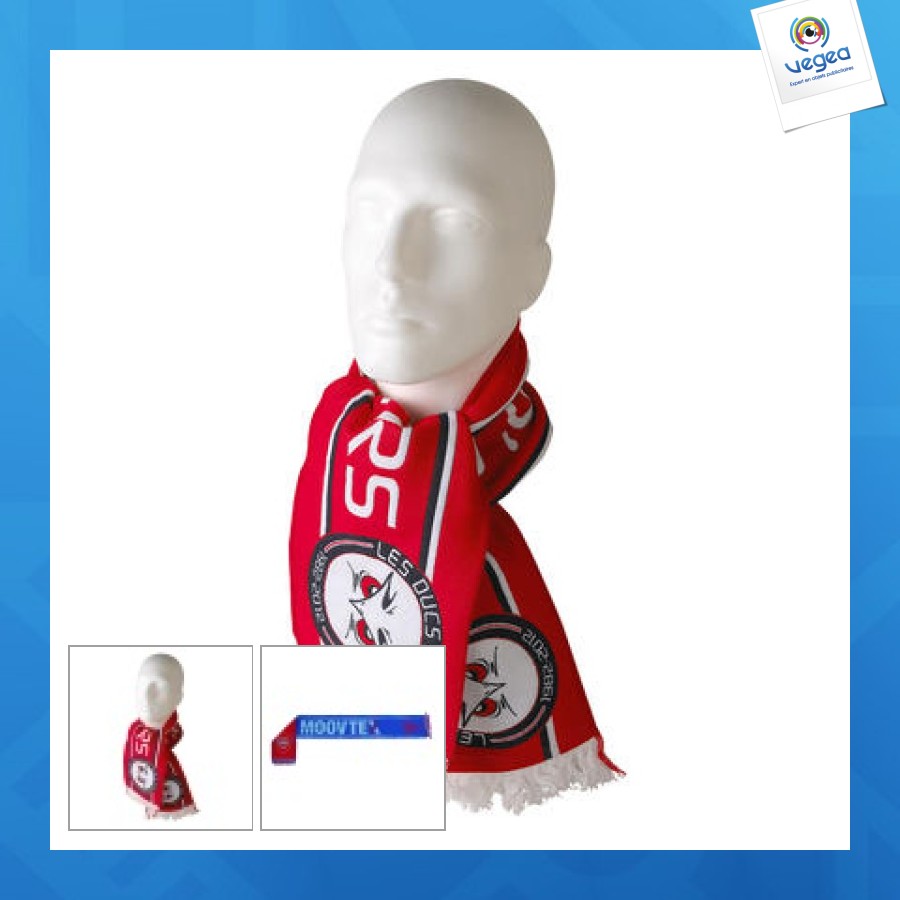 écharpe de supporter personnalisable tissée