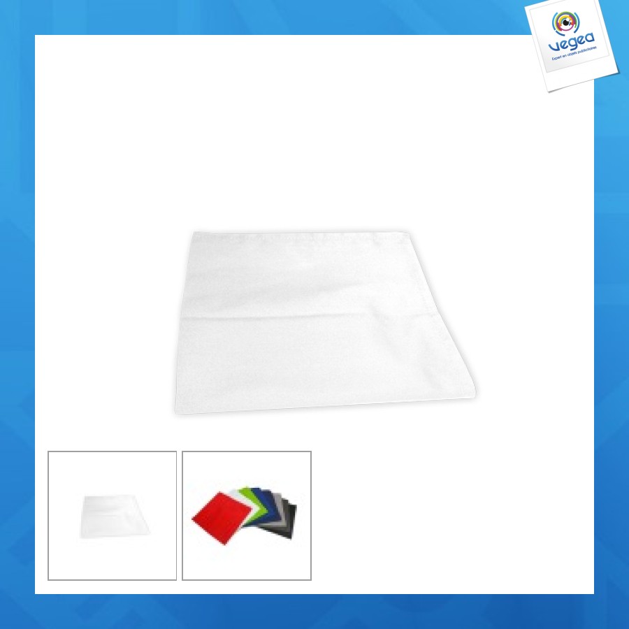 Torchon blanc personnalisé uni