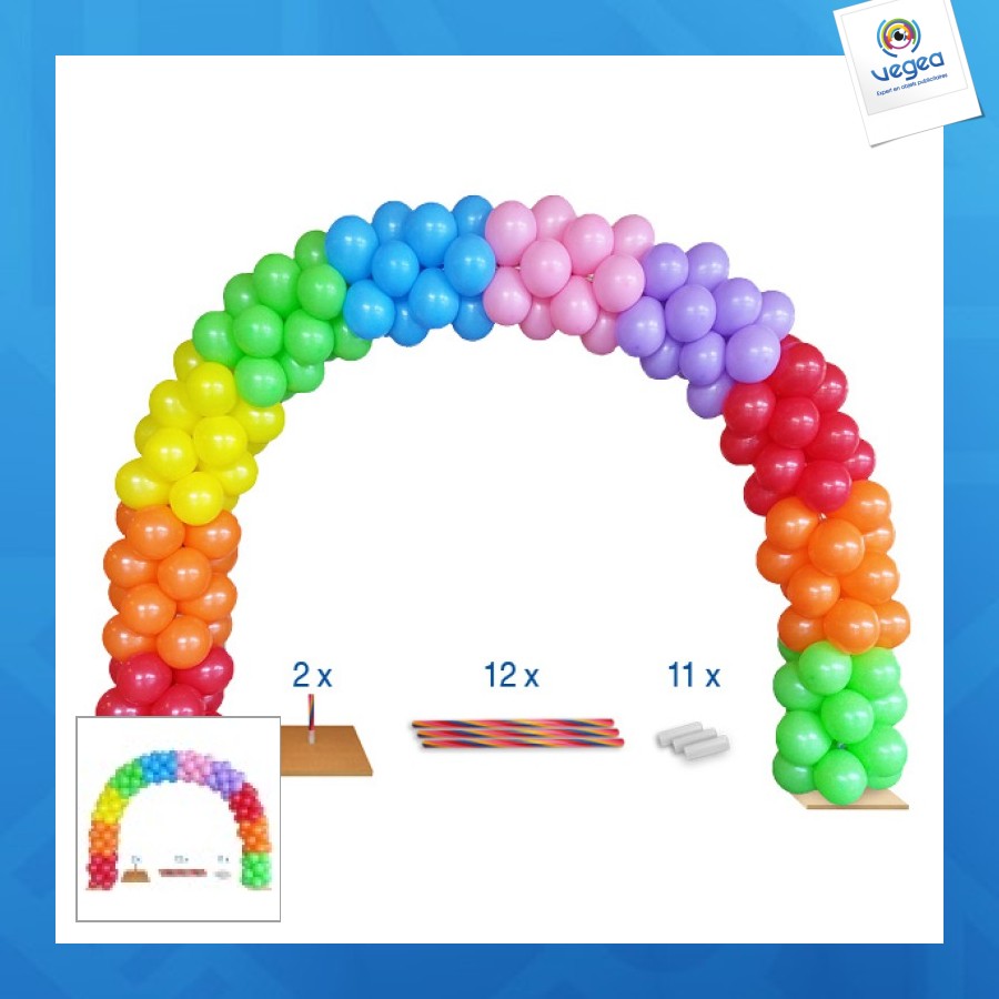 Structure pour arche promotionnelle de ballons