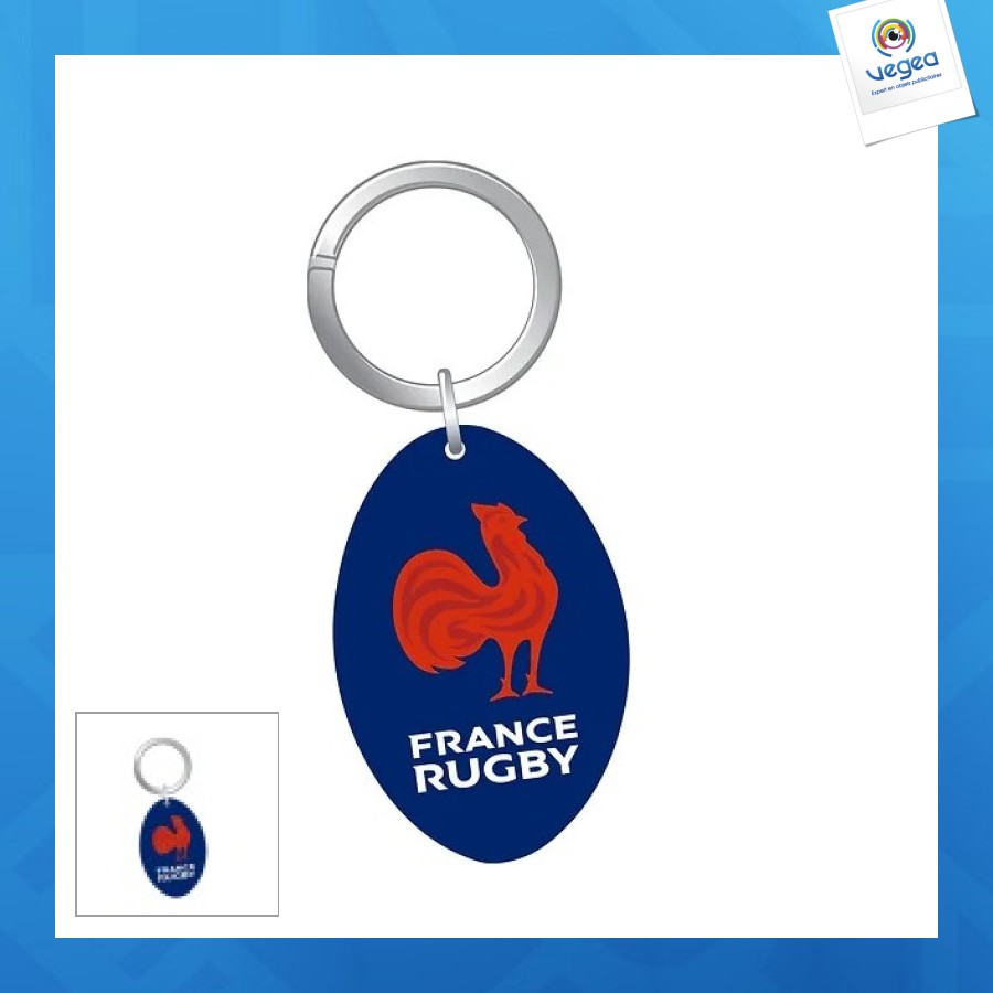 Porte-clés 3d coupe du monde de rugby personnalisable
