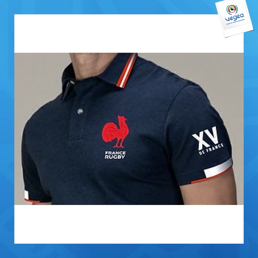 Polo officiel ffr avec logo adulte