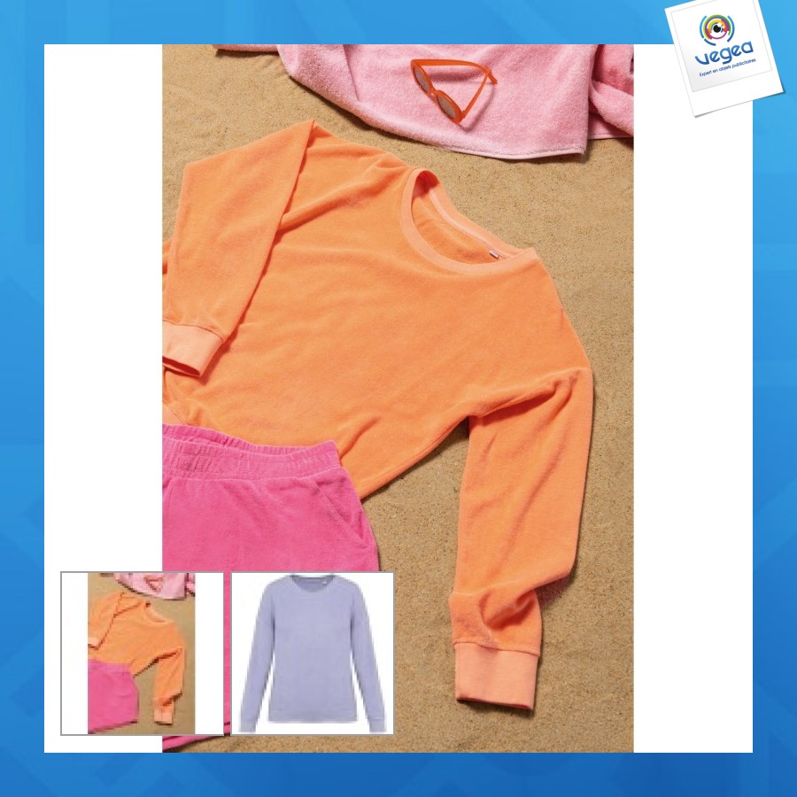 Sweat oversize éponge femme