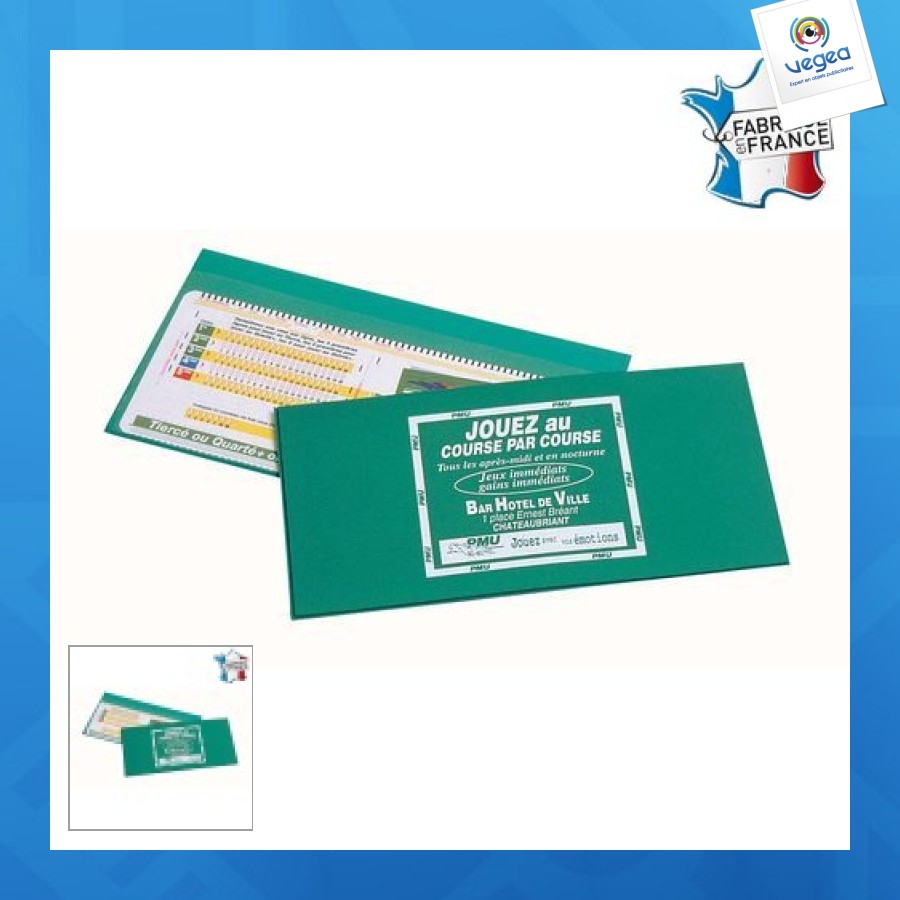 Pochette pmu 1 volet