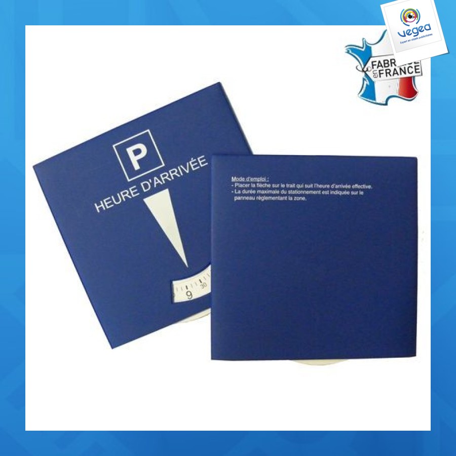 Disque européen de stationnement pvc