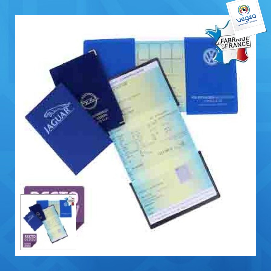 Porte-carte grise 3 volets