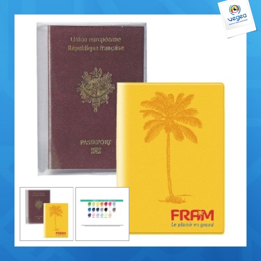 étui protège passeport 2 volets
