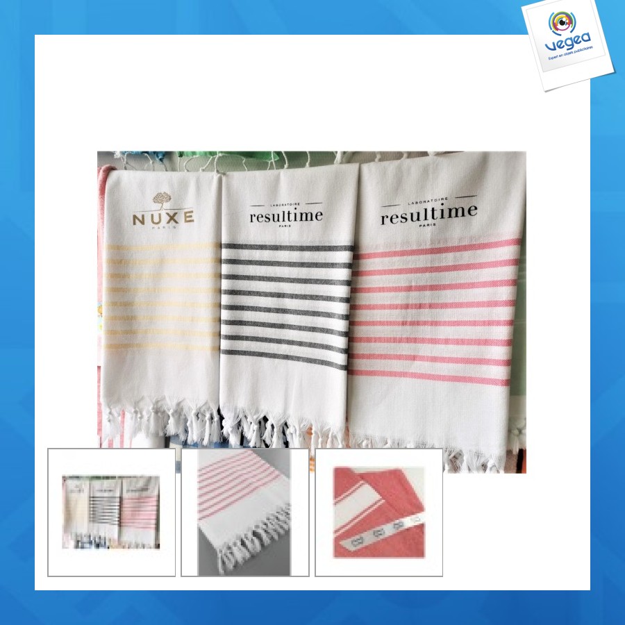 Fouta publicitaire coton recyclé