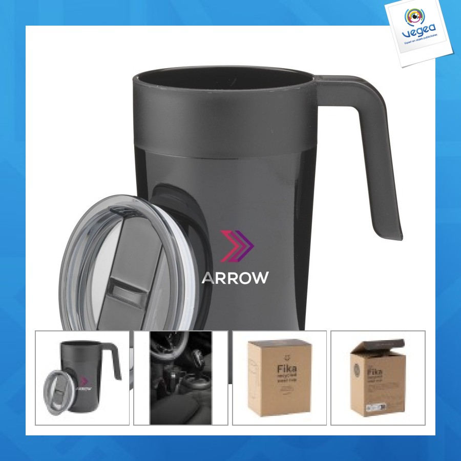 Fika recycled steel cup 400ml gobelet thermos