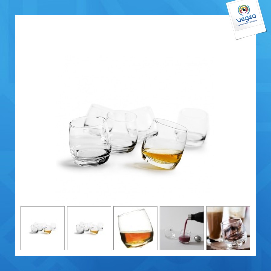 Sagaform tumblers with rounded base set 6-pcs 300ml