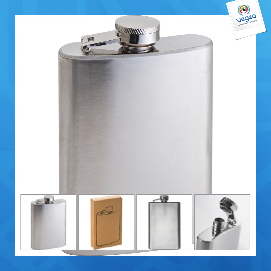 Flasque personnalisable en inox 104ml