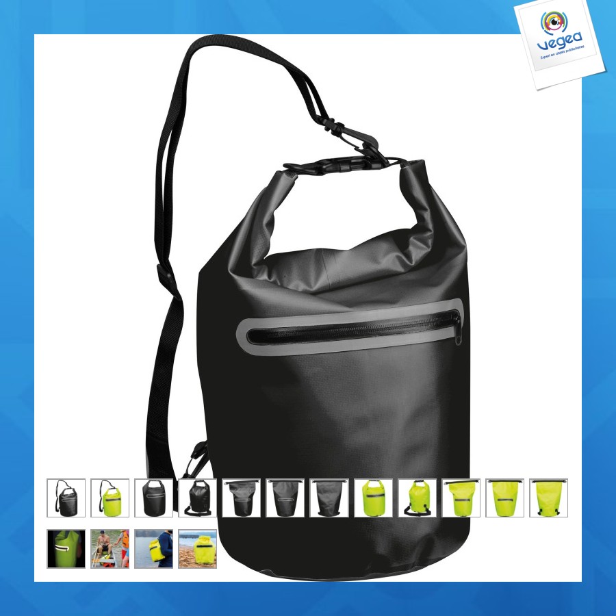 Sac imperméable personnalisable avec bande réfléchissante