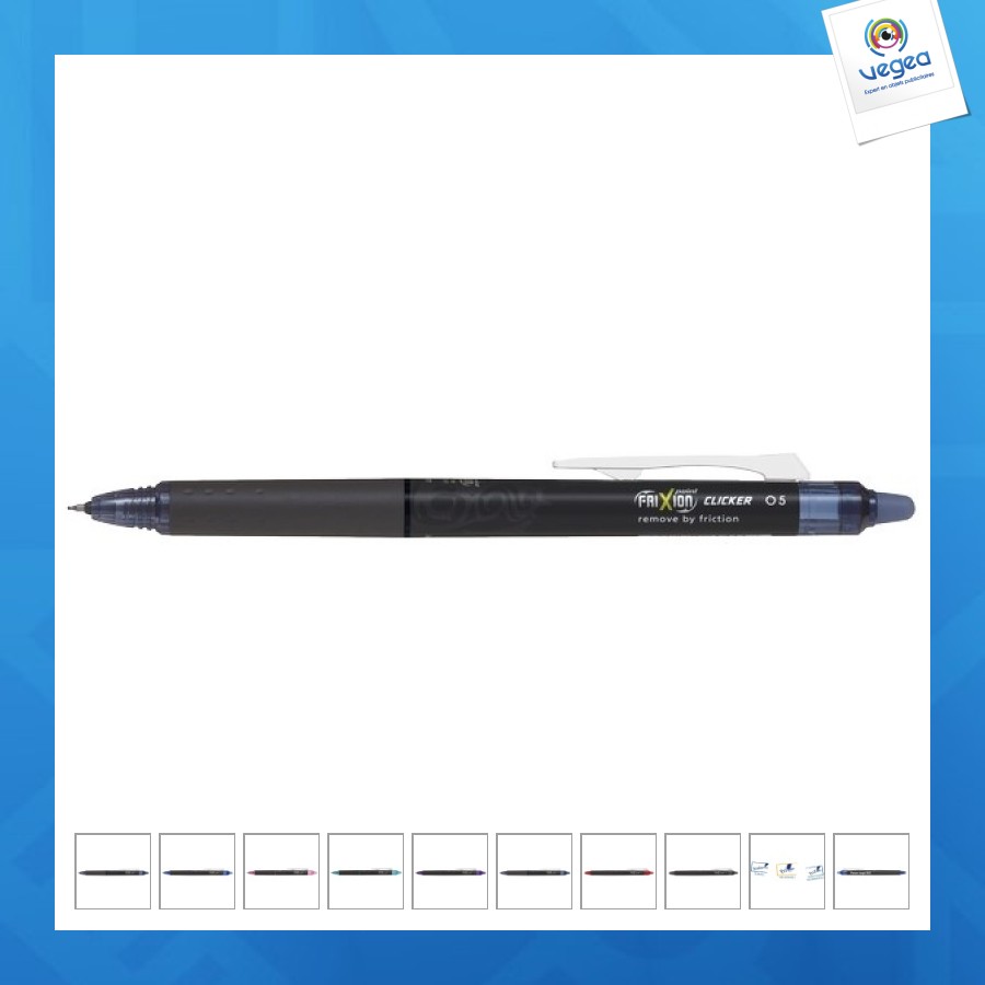 Roller effaçable pilot frixion personnalisable point clicker pointe fine 0,5mm