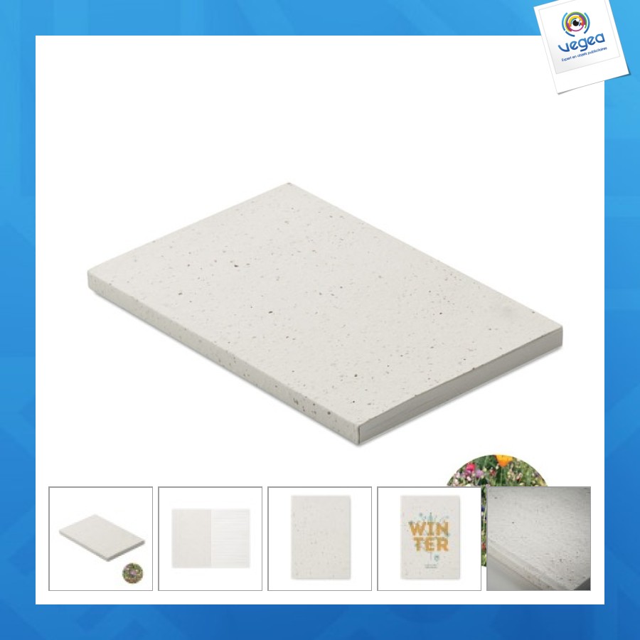 Seed book - carnet personnalisable a5 couv. papier semence