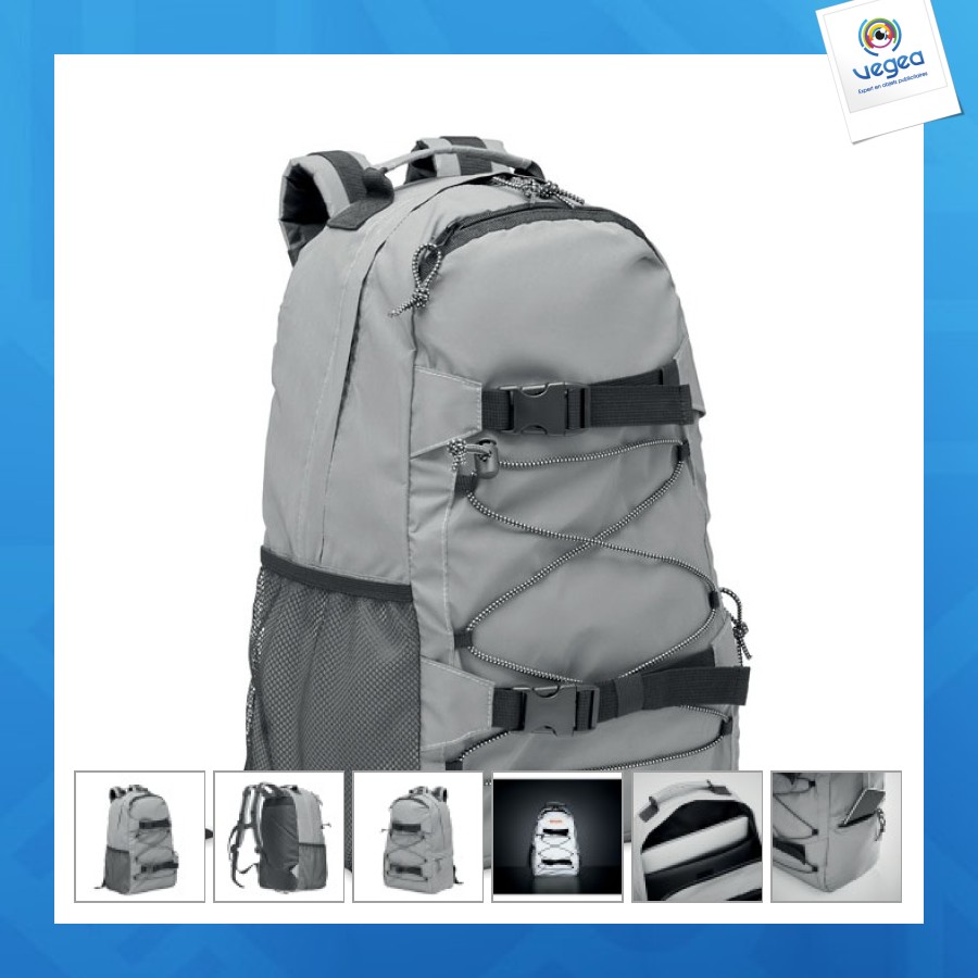 Sac à dos personnalisé réfléchissant 190t